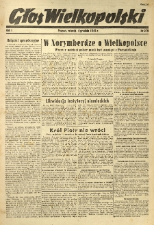 Głos Wielkopolski. 1945.12.04 R.1 nr279