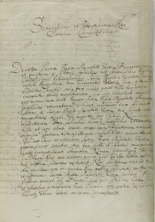 List burgrabiego de Dhon do króla Augusta II