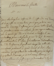 List Ferdynanda Wilhelma księcia kurlandzkiego do króla Augusta II, Zeitz 22.01.1710