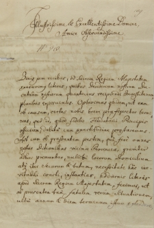 List Fryderyka Wilhelma księcia Kurlandii do Jana Sebastiana Szembeka, Petersburg 02.09.1710