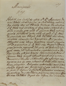List Ferdynanda księcia Kurlandii do Jana Sebastiana Szembeka, Gdańsk 27.06.1711