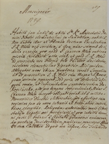 List Ferdynanda księcia Kurlandii do Jana Sebastiana Szembeka, Gdańsk 27.06.1711
