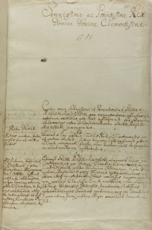 List Adama Kazimierza Kościuszki do króla Augusta II, 07.03.1713