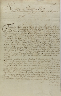List Charlotty Zofii księżnej Kurlandii do króla Augusta II, 01.12.1713