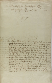 List Jana Ernesta Rönne starosty kurlandzkiego do króla Augusta II, Warszawa 21.05.1715