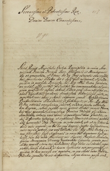 List Ferdynanda księcia Kurlandii do króla Augusta II, Gdańsk 06.06.1715