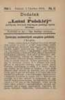 Dodatek do "Lutni Polskiej" poświęcony kwestyom dotyczącym polskiego śpiewu ludowego 1885.06.01 R.1 Nr11