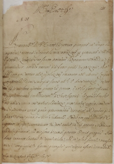 List kardynała S. Clementi do Jana Sebastiana Szembeka, Rzym 30.01.1723
