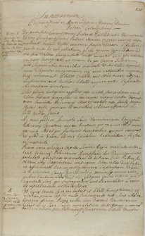 Summarium Eminentissimi ac Reverendissimi Domini Domini Patroni Colendissimi, Warszawa 24.02.1723