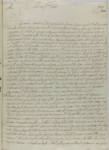 List do Innocentego XIII w sprawie obsady stolicy biskupiej warmińskiej