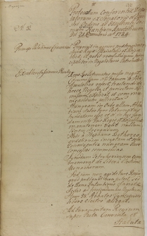 Protocollum Conferentiae Deputatorum ex Senatorio et Equestri Ordine ad Excellentissimum Nuntium Apostolicum. Die 21 Novembris A[nn]o 1724