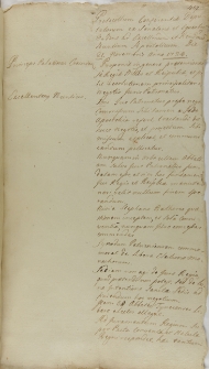 Protocollum Conferentiae Deputatorum ex Senatoris et Equestri Ordine ad Excell[entissi]mum et Re[vere]nd[issim]um Nuntium Apostolicum. Die 21. Novembris Anno 1724