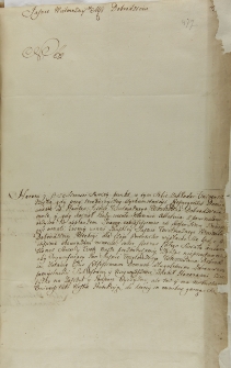 List Akademii Krakowskiej do Jana Sebastiana Szembeka, Kraków 06.04.1727