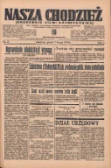 Nasza Chodzież: organ poświęcony obronie interesów narodowych na zachodnich ziemiach Polski 1936.02.07 R.7 Nr31