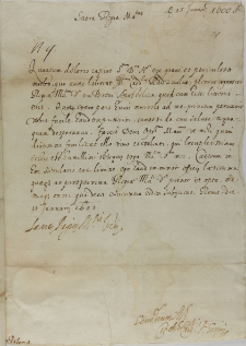List kardynała Cintiusa Aldobrandiego do króla Zygmunta III, Rzym 15.01.1600