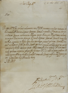 List kardynała Pietro Aldobrandiniego do króla Zygmunta III, Rzym 13.12.1603