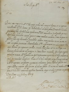 List kardynała Pietro Aldobrandiniego do króla Zygmunta III, Rzym 21.02.1604