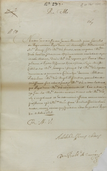 List Baltasara Zunigi posła hiszpańskiego do króla Zygmunta III, Praga 20.10.1615