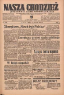 Nasza Chodzież: organ poświęcony obronie interesów narodowych na zachodnich ziemiach Polski 1936.08.25 R.7 Nr196