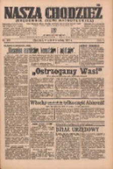 Nasza Chodzież: organ poświęcony obronie interesów narodowych na zachodnich ziemiach Polski 1936.09.08 R.7 Nr208