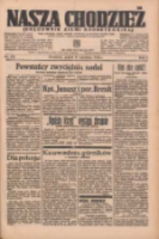 Nasza Chodzież: organ poświęcony obronie interesów narodowych na zachodnich ziemiach Polski 1936.09.11 R.7 Nr211