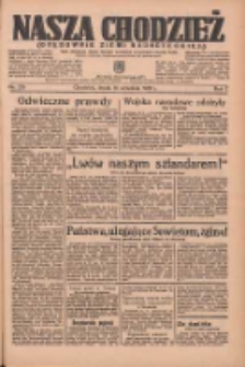 Nasza Chodzież: organ poświęcony obronie interesów narodowych na zachodnich ziemiach Polski 1936.09.16 R.7 Nr215