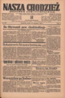 Nasza Chodzież: organ poświęcony obronie interesów narodowych na zachodnich ziemiach Polski 1936.09.23 R.7 Nr221