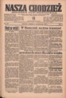 Nasza Chodzież: organ poświęcony obronie interesów narodowych na zachodnich ziemiach Polski 1936.10.04 R.7 Nr231