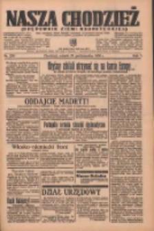 Nasza Chodzież: organ poświęcony obronie interesów narodowych na zachodnich ziemiach Polski 1936.10.27 R.7 Nr250