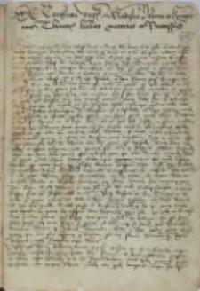 De conflictu regis Wladislai Polonie et Hungarie cum Theuctis habito materies et processus