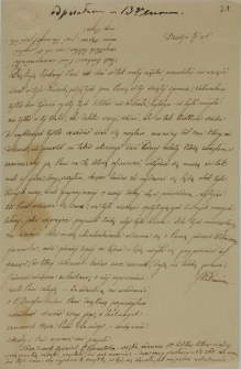 List Julii Wołłowicz do Celestyny Działyńskiej, Działyń 05.06.1845