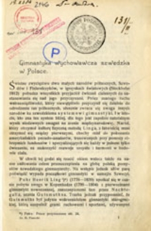 Gimnastyka wychowawcza szwedzka w Polsce