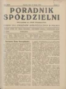Poradnik Spółdzielni: dwutygodnik dla spraw spółdzielczych: organ Unji Związków Spółdzielczych w Polsce 1928.02.15 R.35 Nr4