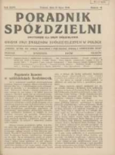 Poradnik Spółdzielni: dwutygodnik dla spraw spółdzielczych: organ Unji Związków Spółdzielczych w Polsce 1928.07.15 R.35 Nr14