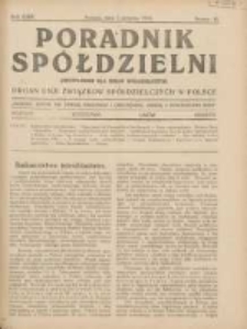 Poradnik Spółdzielni: dwutygodnik dla spraw spółdzielczych: organ Unji Związków Spółdzielczych w Polsce 1928.08.01 R.35 Nr15