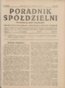 Poradnik Spółdzielni: dwutygodnik dla spraw spółdzielczych: organ Unji Związków Spółdzielczych w Polsce 1928.10.01 R.35 Nr19