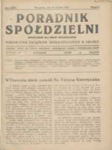 Poradnik Spółdzielni: dwutygodnik dla spraw spółdzielczych: organ Unji Związków Spółdzielczych w Polsce 1929.01.15 R.36 Nr2
