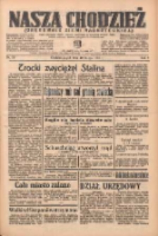 Nasza Chodzież: organ poświęcony obronie interesów narodowych na zachodnich ziemiach Polski 1938.02.18 R.9 Nr39