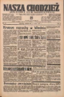 Nasza Chodzież: organ poświęcony obronie interesów narodowych na zachodnich ziemiach Polski 1938.03.13 R.9 Nr59