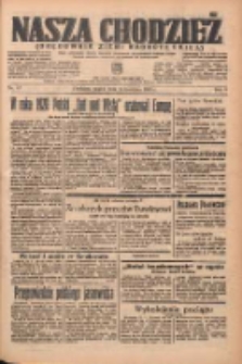 Nasza Chodzież: organ poświęcony obronie interesów narodowych na zachodnich ziemiach Polski 1938.04.15 R.9 Nr87