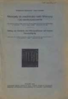 Materjały do znajomości rzeki Wierzycy i jej zanieczyszczenia