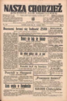 Nasza Chodzież: organ poświęcony obronie interesów narodowych na zachodnich ziemiach Polski 1938.09.14 R.9 Nr210