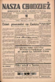 Nasza Chodzież: organ poświęcony obronie interesów narodowych na zachodnich ziemiach Polski 1938.10.12 R.9 Nr234