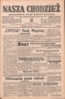 Nasza Chodzież: organ poświęcony obronie interesów narodowych na zachodnich ziemiach Polski 1939.02.15 R.10 Nr37