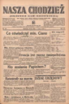 Nasza Chodzież: organ poświęcony obronie interesów narodowych na zachodnich ziemiach Polski 1939.03.01 R.10 Nr49