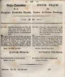 Gesetz-Sammlung für die Königlichen Preussischen Staaten. 1834 No19
