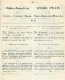 Gesetz-Sammlung für die Königlichen Preussischen Staaten. 1873.05.15 No14