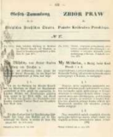 Gesetz-Sammlung für die Königlichen Preussischen Staaten. 1873.07.31 No27