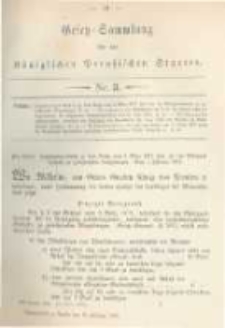 Gesetz-Sammlung für die Königlichen Preussischen Staaten. 1881.02.16 No3