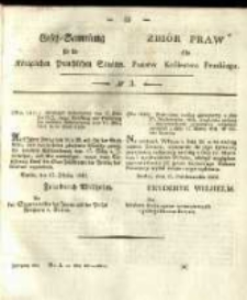 Gesetz-Sammlung für die Königlichen Preussischen Staaten. 1833 No3